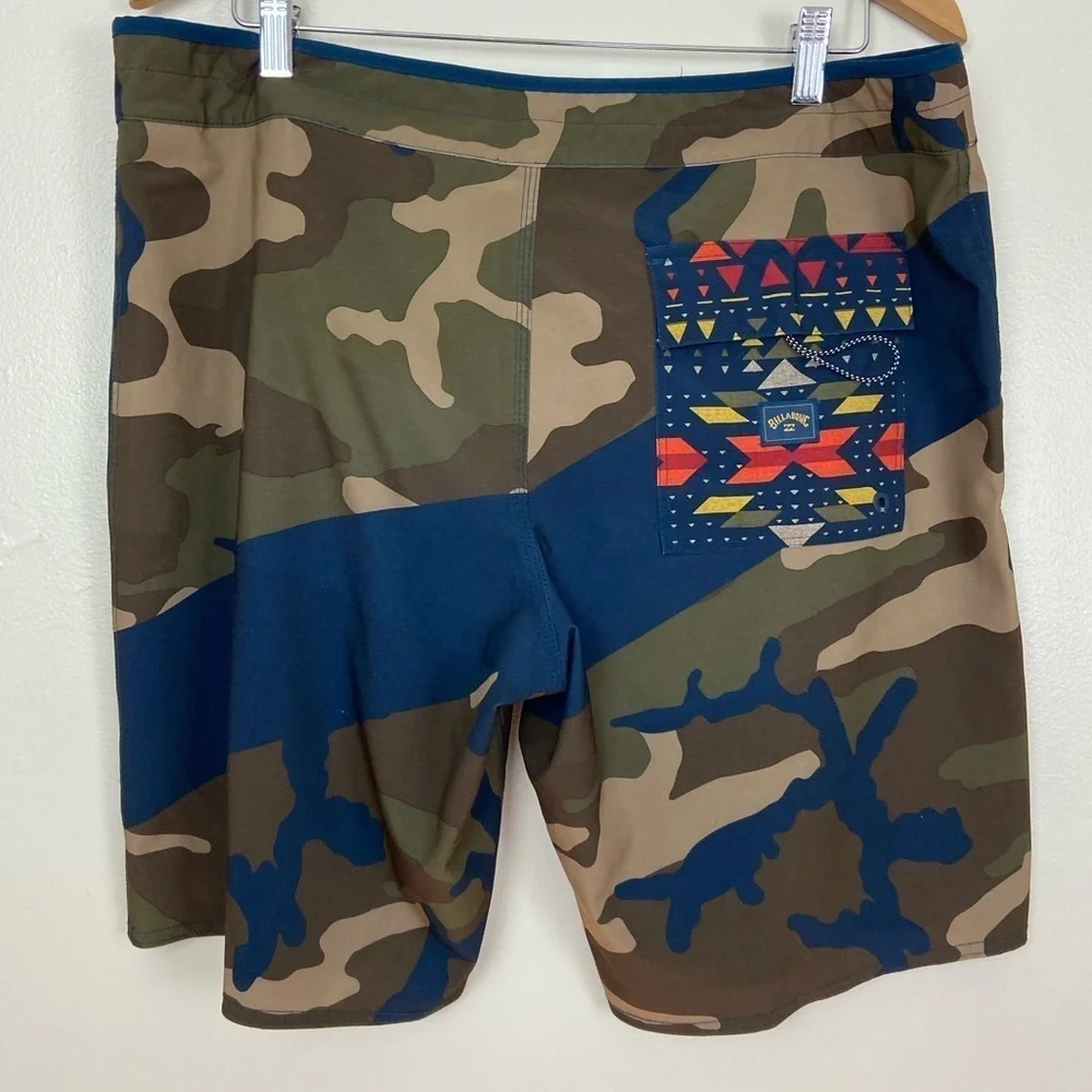 Billabong T Street Airlite Stretch Boardshort Baggies Camo Swim Beach Summer 36